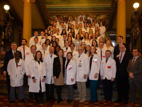 Gov. Reynolds with the Iowa Medical Society 