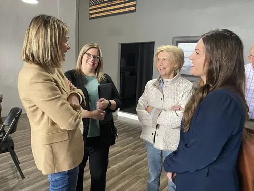 Gov. Reynolds at a property tax round table