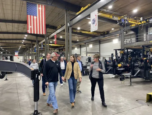 Governor Reynolds at Puck Enterprises