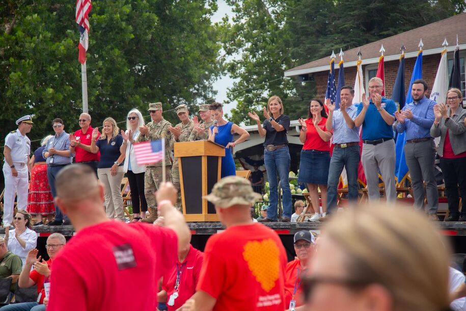 Gov. Reynolds at the Veterans Day Parade