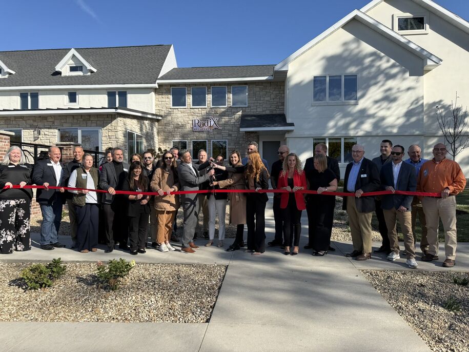 Gov. Reynolds at the Radix Recovery Center Ribbon Cutting